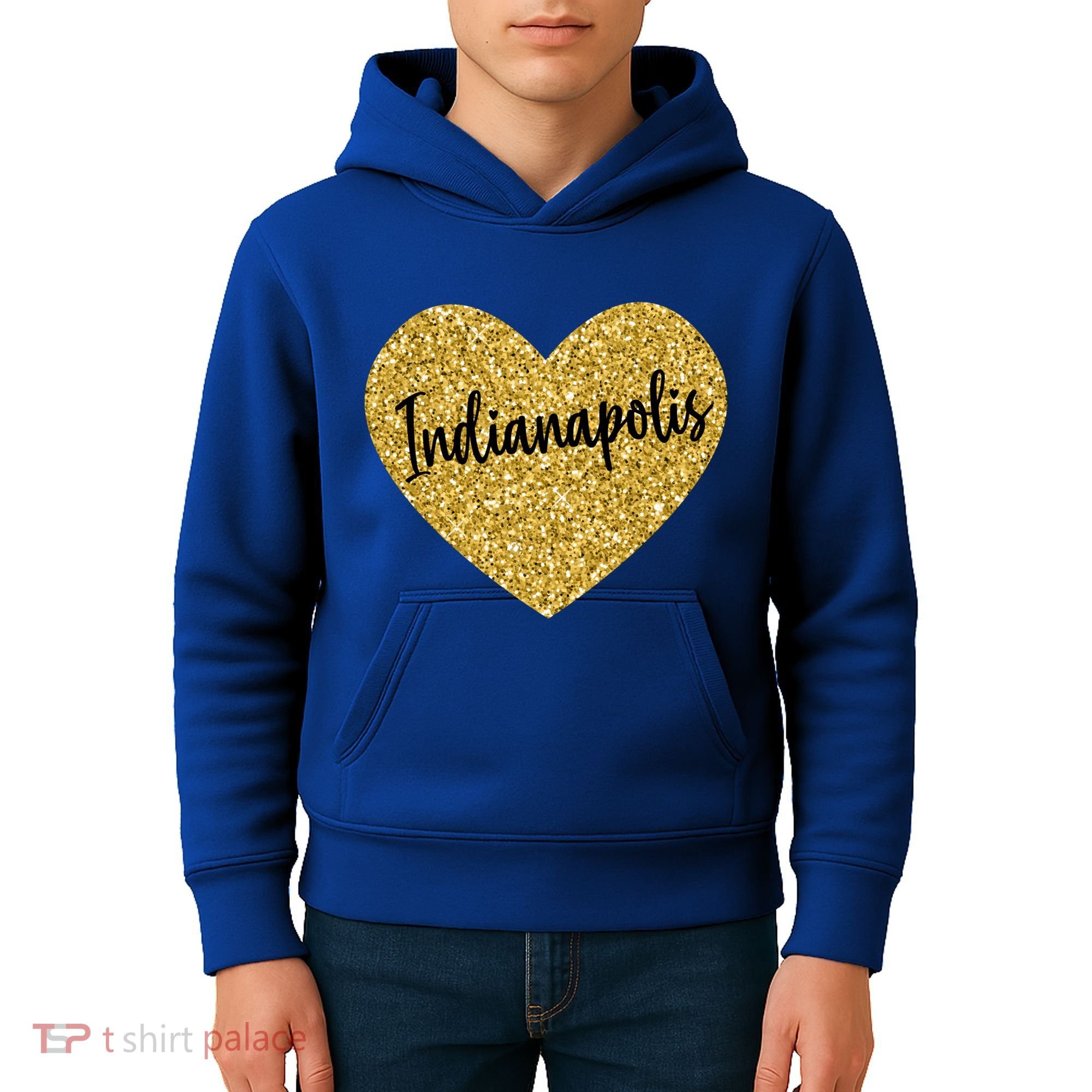 I Love Indianapolis Indiana Usa Cool Gift Kids Hoodie