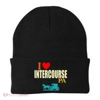 I Love Intercourse Funny Pa Beanie thumb 0