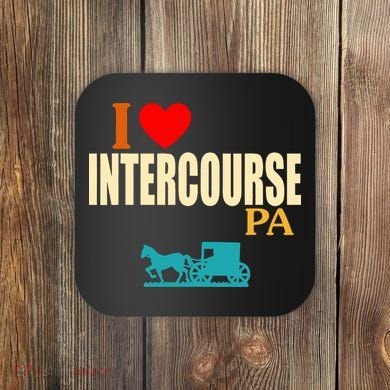I Love Intercourse Funny Pa Coaster