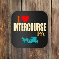 I Love Intercourse Funny Pa Coaster thumb 0