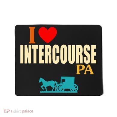I Love Intercourse Funny Pa Mousepad