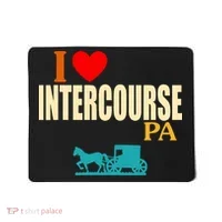 I Love Intercourse Funny Pa Mousepad thumb 0