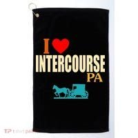 I Love Intercourse Funny Pa Golf Towel thumb 0