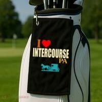 I Love Intercourse Funny Pa Golf Towel thumb 2
