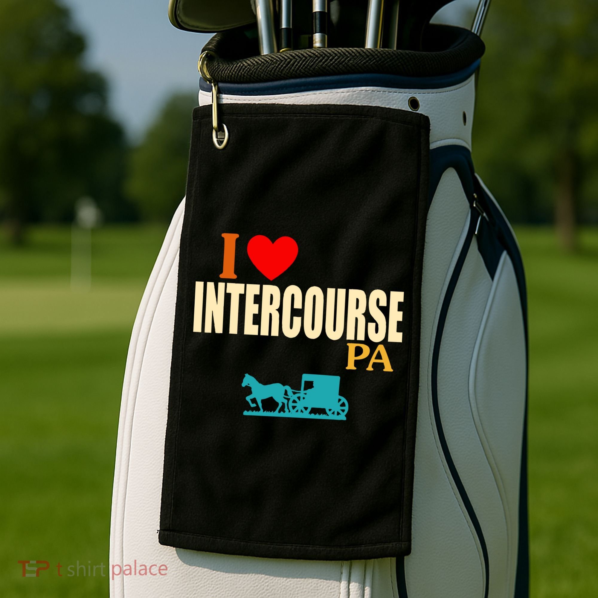I Love Intercourse Funny Pa Golf Towel