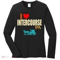 I Love Intercourse Funny Pa Women's Long Sleeve Shirt thumb 0