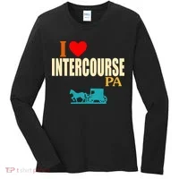 I Love Intercourse Funny Pa Women's Long Sleeve Shirt thumb 0