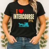 I Love Intercourse Funny Pa Women's T-Shirt thumb 2