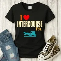 I Love Intercourse Funny Pa Women's T-Shirt thumb 3