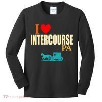 I Love Intercourse Funny Pa Kids Long Sleeve Shirt thumb 0