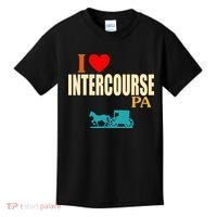 I Love Intercourse Funny Pa Kids T-Shirt thumb 0