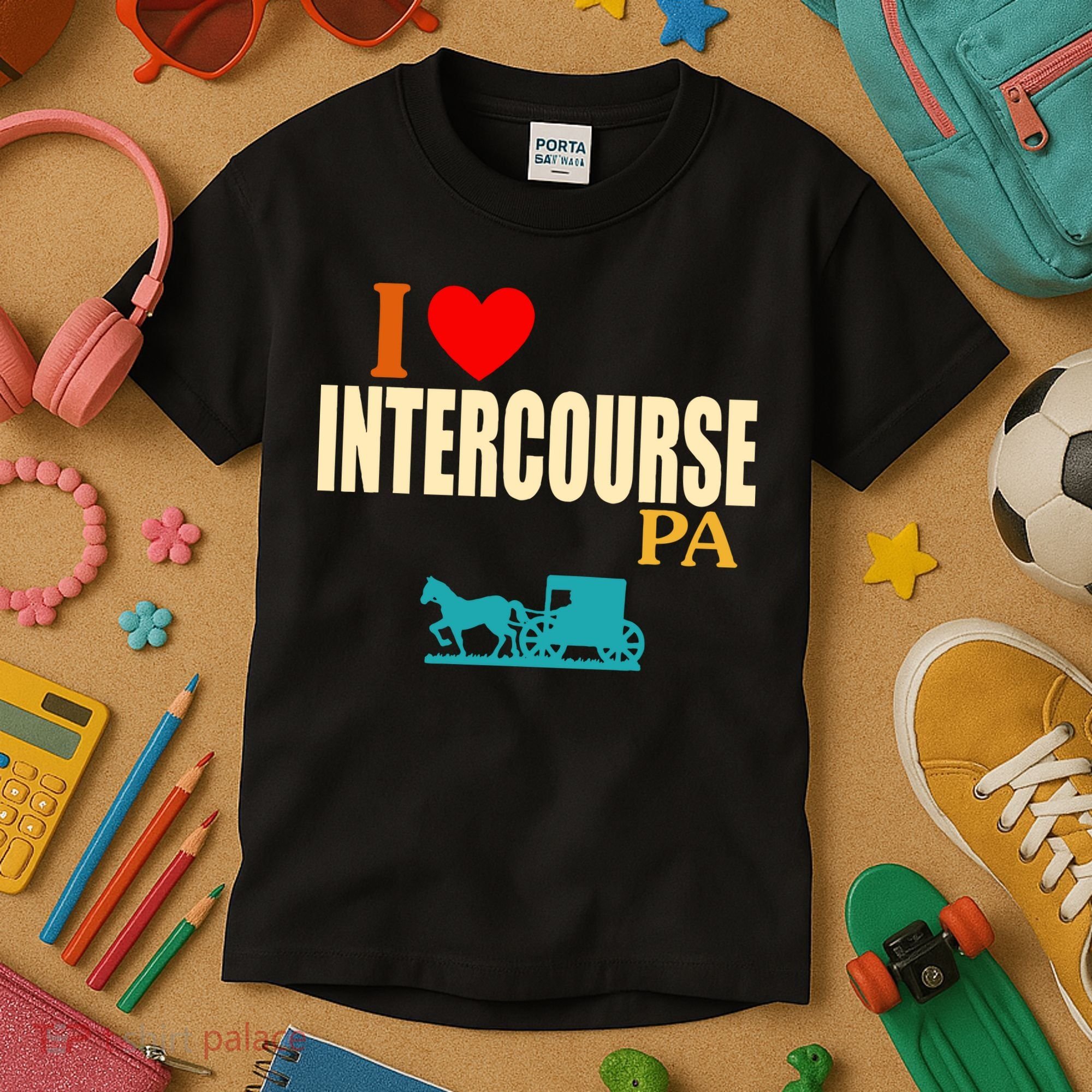I Love Intercourse Funny Pa Kids T-Shirt