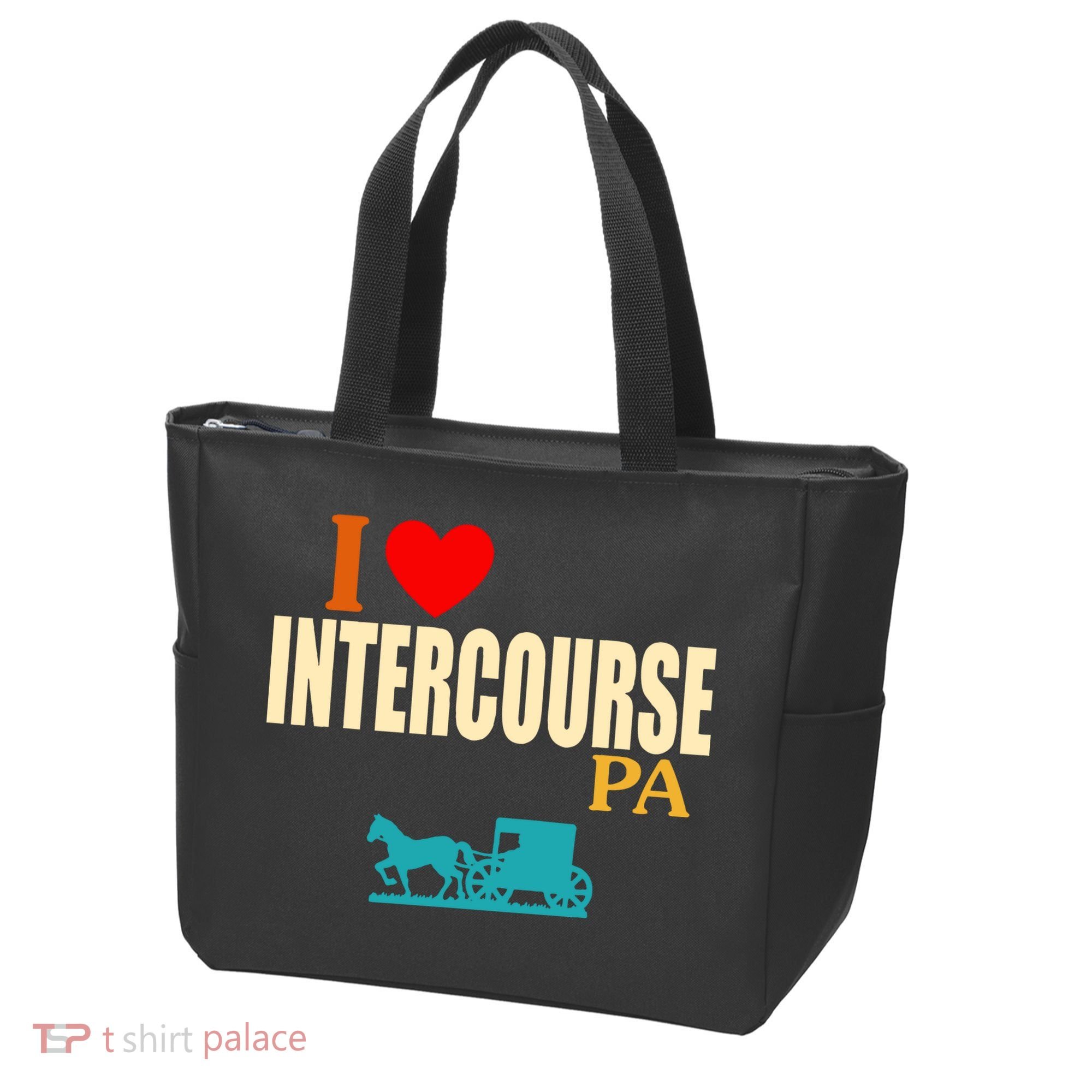I Love Intercourse Funny Pa Tote Bag