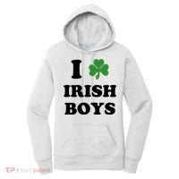 I Love Irish Boy St. Paddy Baby Ireland Hamrock Baby Funny St. Patricks Day Women's Hoodie thumb 0