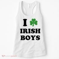 I Love Irish Boy St. Paddy Baby Ireland Hamrock Baby Funny St. Patricks Day Women's Tank Top thumb 0
