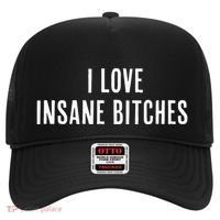 I Love Insane Bitches I Am Insane Couple Matching Couple Hat thumb 0