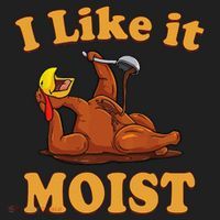 I LIKE IT MOIST Funny Thanksgiving Foods Family Group Set Golf Towel thumb 3