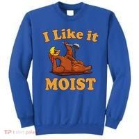 I LIKE IT MOIST Funny Thanksgiving Foods Family Group Set Sweatshirt thumb 0