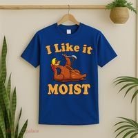 I LIKE IT MOIST Funny Thanksgiving Foods Family Group Set T-Shirt thumb 2