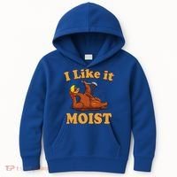 I LIKE IT MOIST Funny Thanksgiving Foods Family Group Set Kids Hoodie thumb 0