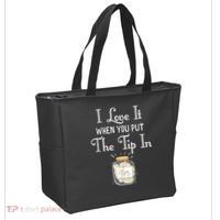 I Love It When You Put The Tip In! Bartender Tote Bag thumb 2