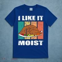 I Like It Moist Throwback Thanksgiving Dinner Family Gift T-Shirt thumb 5