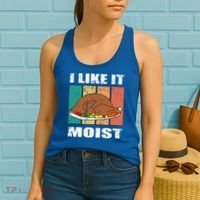 I Like It Moist Throwback Thanksgiving Dinner Family Gift Women's Tank Top thumb 2