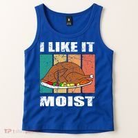 I Like It Moist Throwback Thanksgiving Dinner Family Gift Tank Top thumb 2