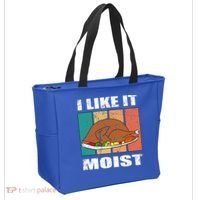 I Like It Moist Throwback Thanksgiving Dinner Family Gift Tote Bag thumb 2