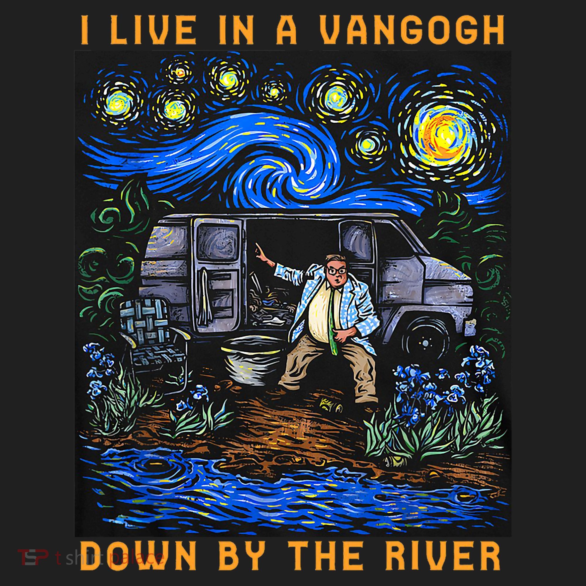 I Live In A Van Gogh Downby The River Women's Sweatshirt