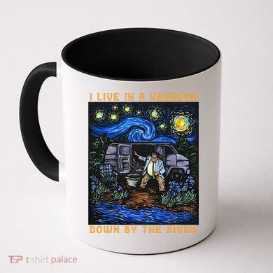 I Live In A Van Gogh Downby The River Coffee Mug