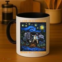 I Live In A Van Gogh Downby The River Coffee Mug thumb 4