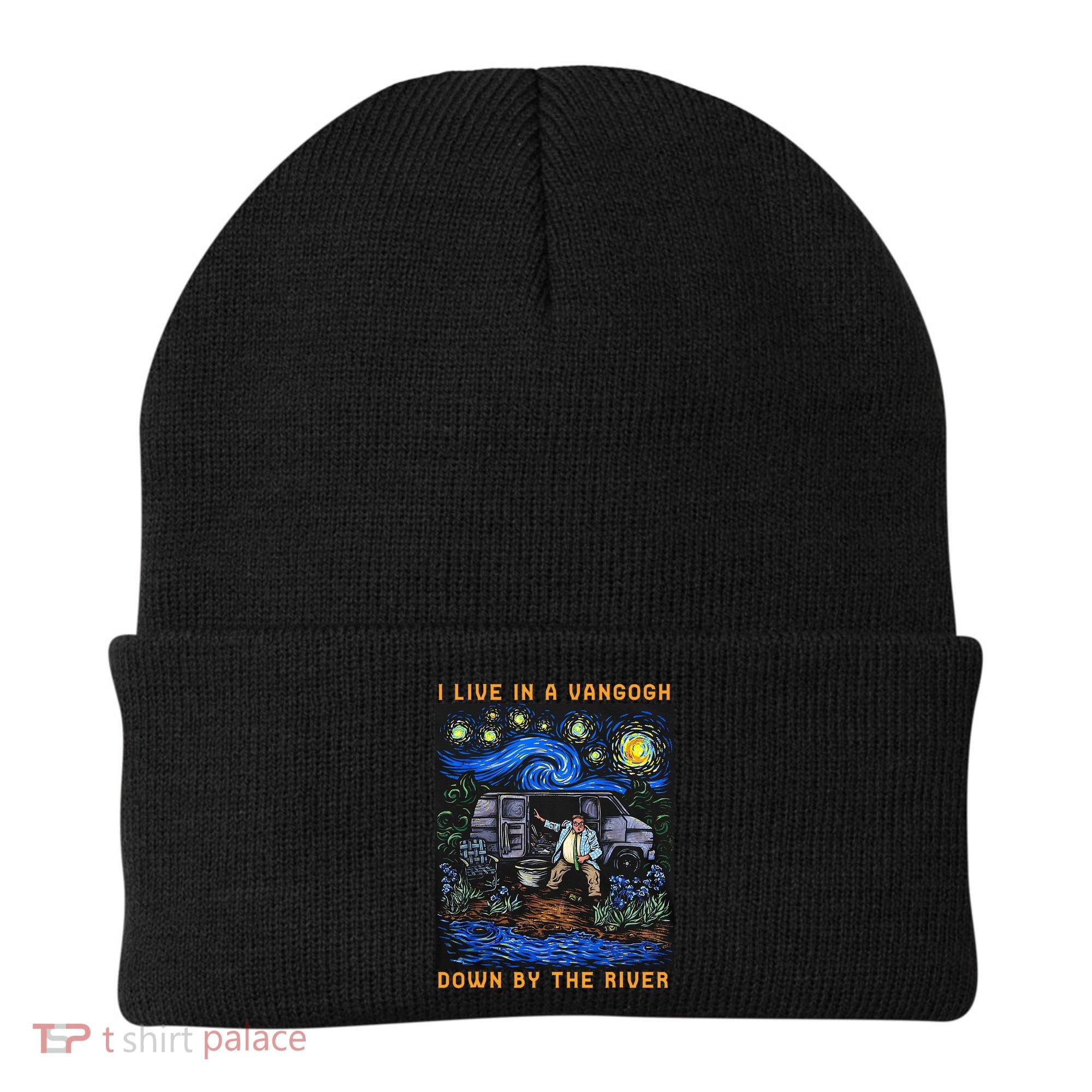 I Live In A Van Gogh Downby The River Beanie