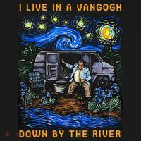 I Live In A Van Gogh Downby The River Women's Hoodie thumb 2