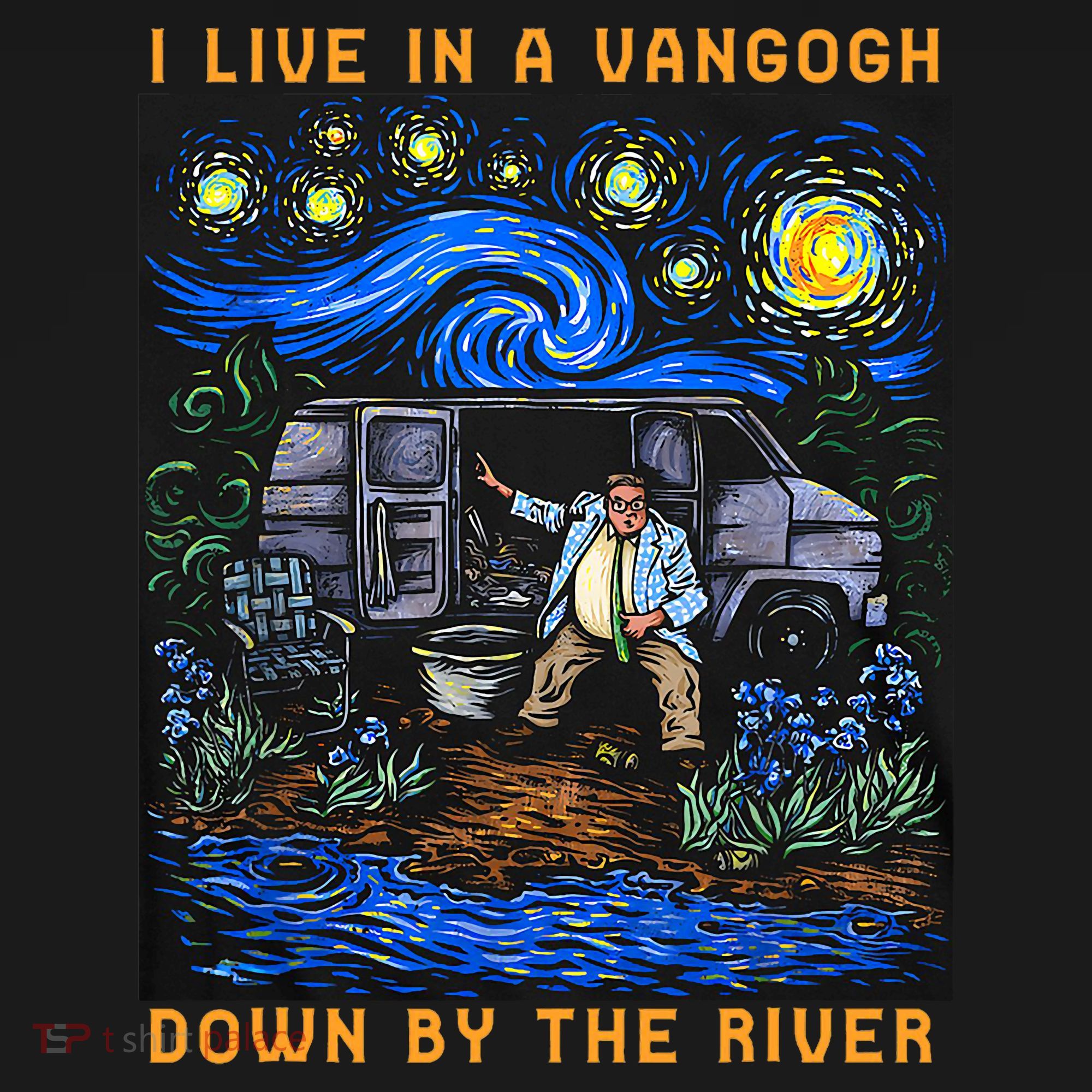 I Live In A Van Gogh Downby The River Ornament