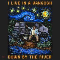 I Live In A Van Gogh Downby The River Hat thumb 2