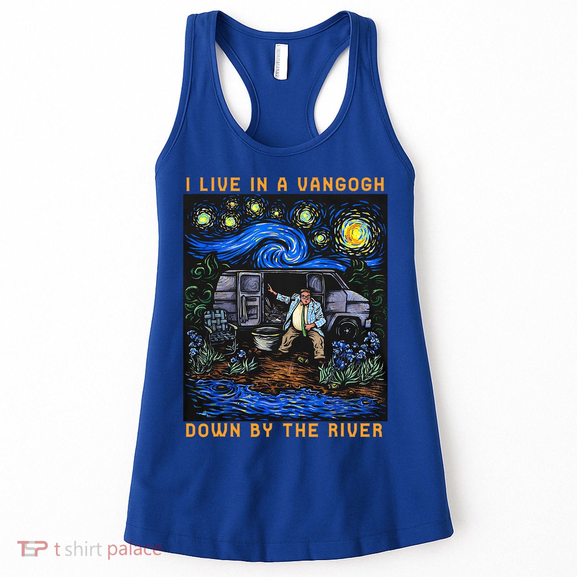 I Live In A Van Gogh Downby The River Women's Tank Top