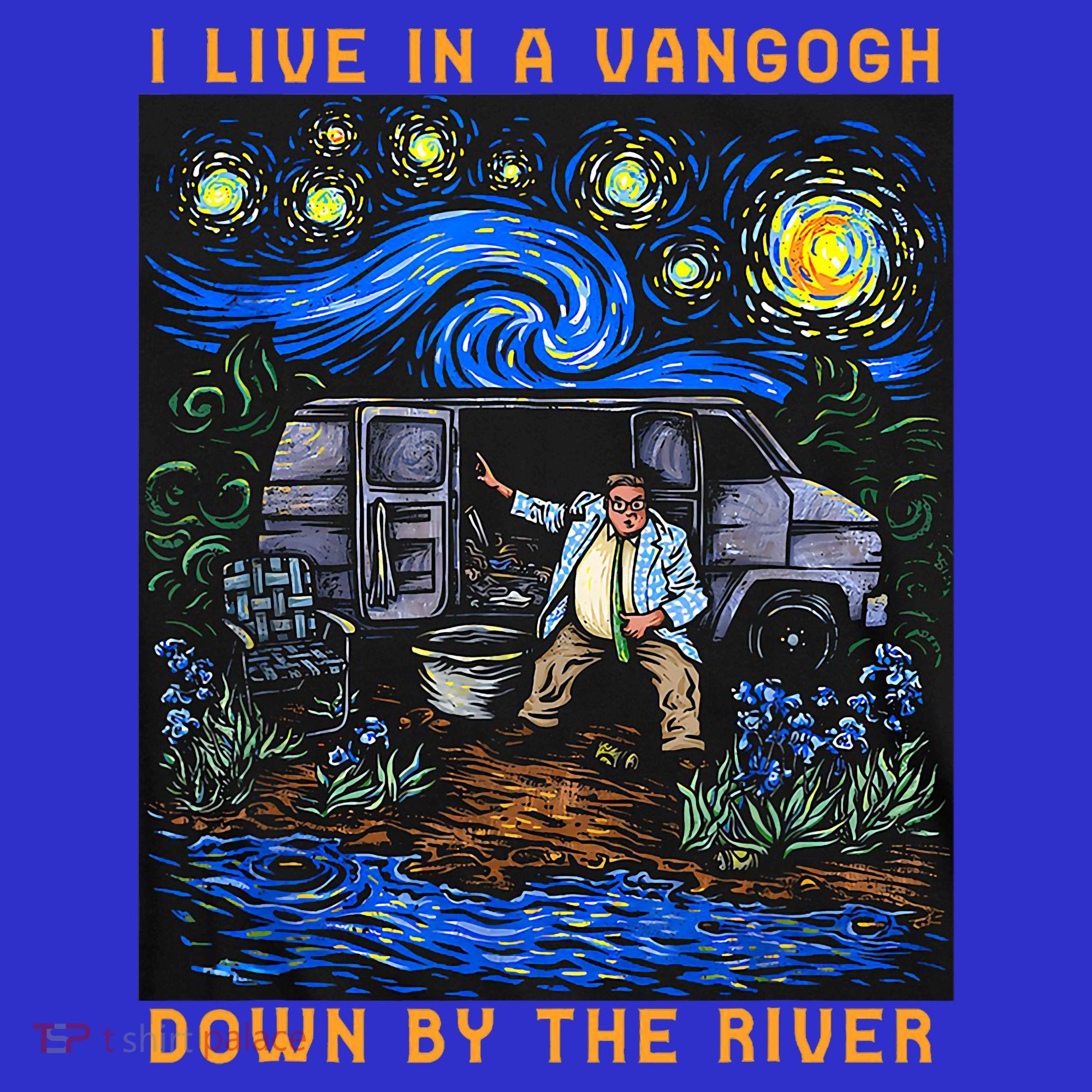 I Live In A Van Gogh Downby The River Women's Tank Top