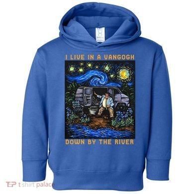 I Live In A Van Gogh Downby The River Toddler Hoodie