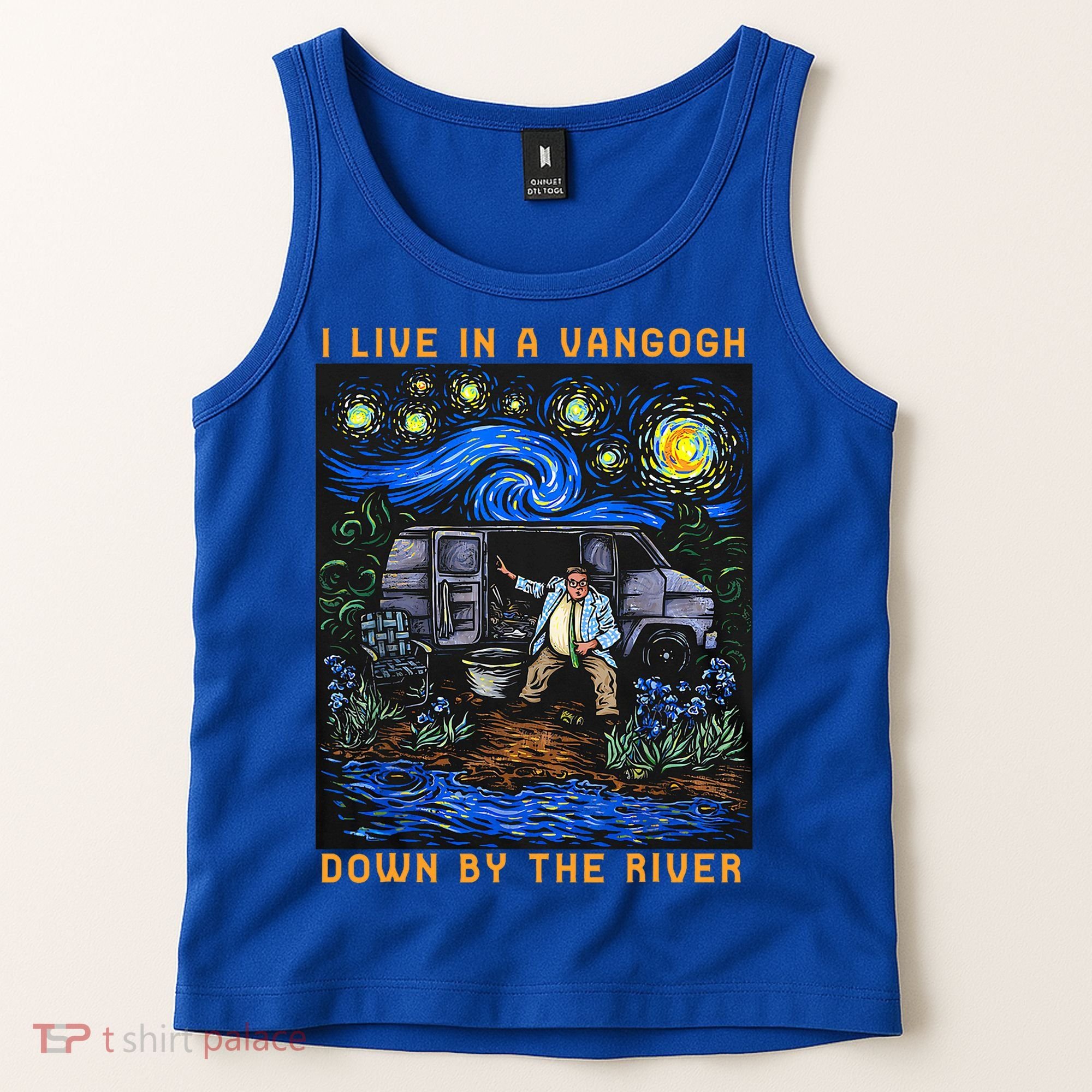 I Live In A Van Gogh Downby The River Tank Top