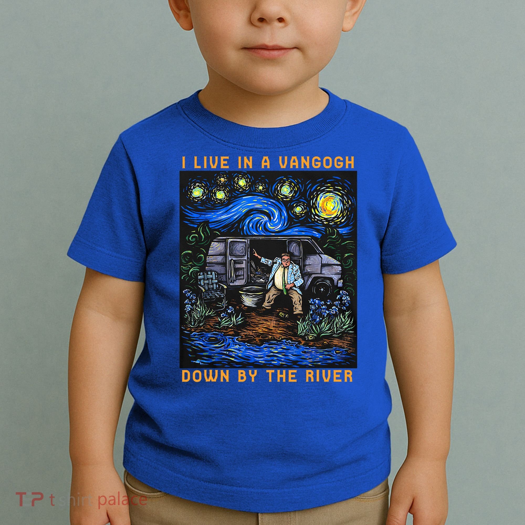 I Live In A Van Gogh Downby The River Toddler T-Shirt