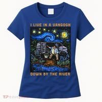 I Live In A Van Gogh Downby The River Women's T-Shirt thumb 0