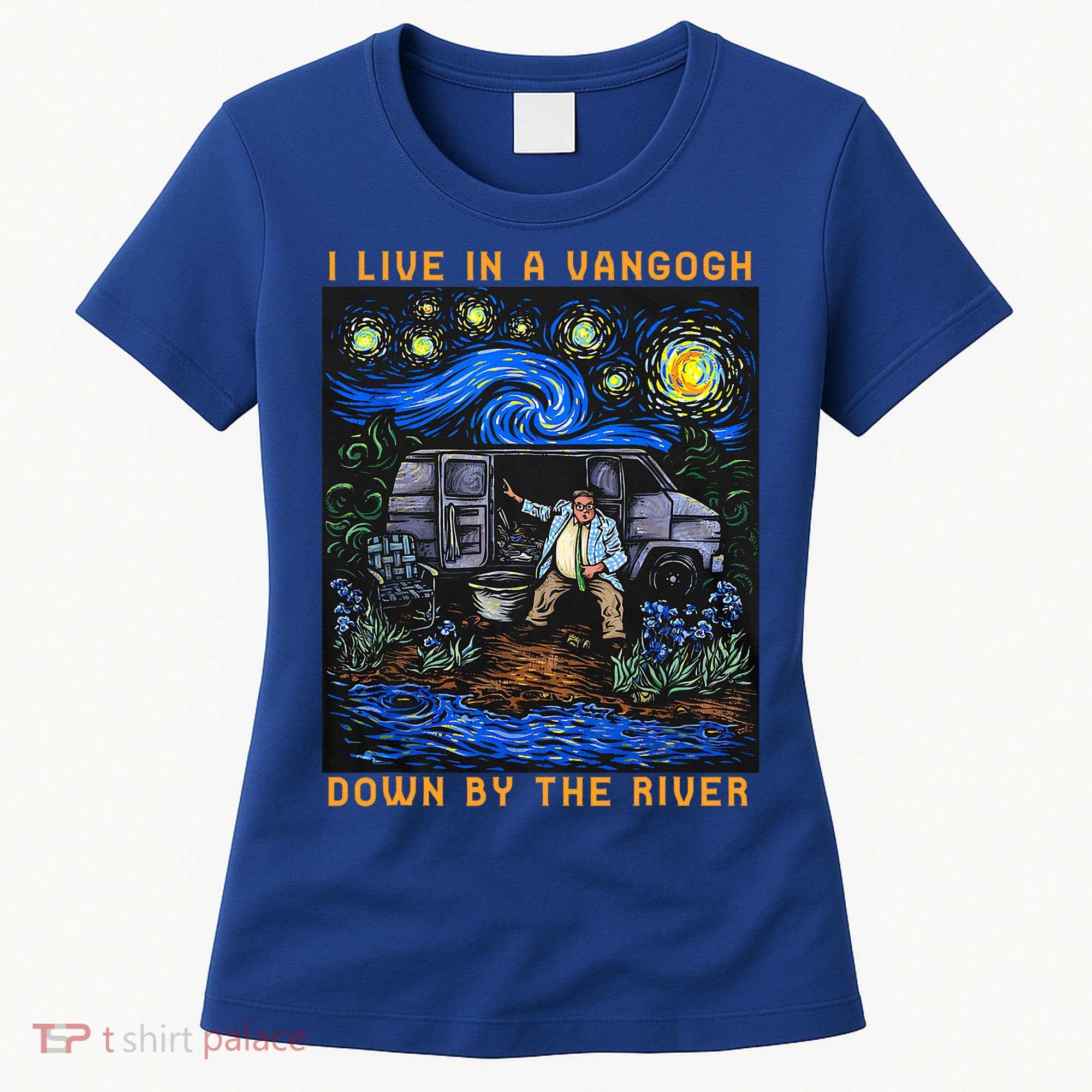 I Live In A Van Gogh Downby The River Women's T-Shirt