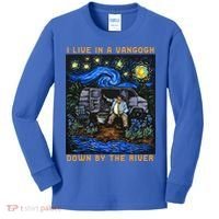 I Live In A Van Gogh Downby The River Kids Long Sleeve Shirt thumb 0