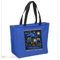 I Live In A Van Gogh Downby The River Tote Bag thumb 2