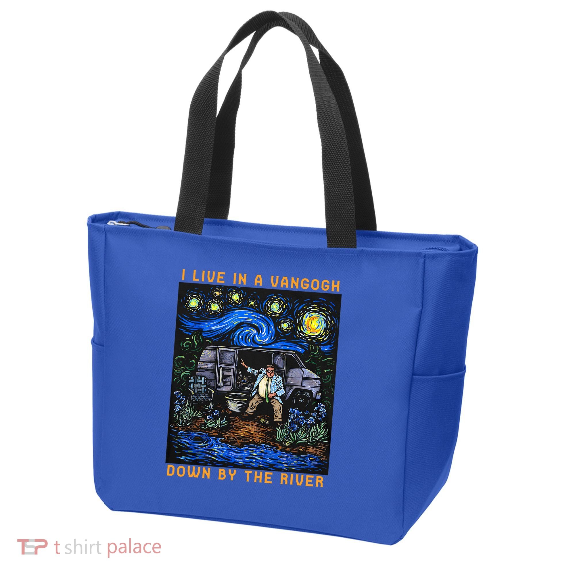 I Live In A Van Gogh Downby The River Tote Bag