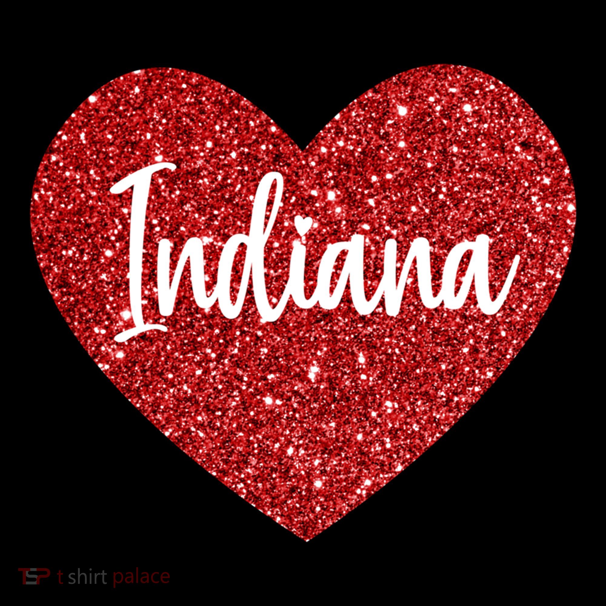 I Love Indiana Usa Red Heart Gift Coffee Mug