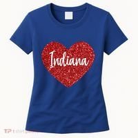 I Love Indiana Usa Red Heart Gift Women's T-Shirt thumb 0