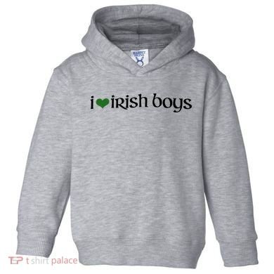 I Love Irish Boy Toddler Hoodie