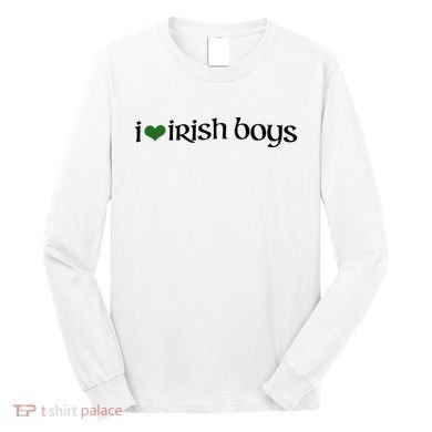I Love Irish Boy Long Sleeve Shirt